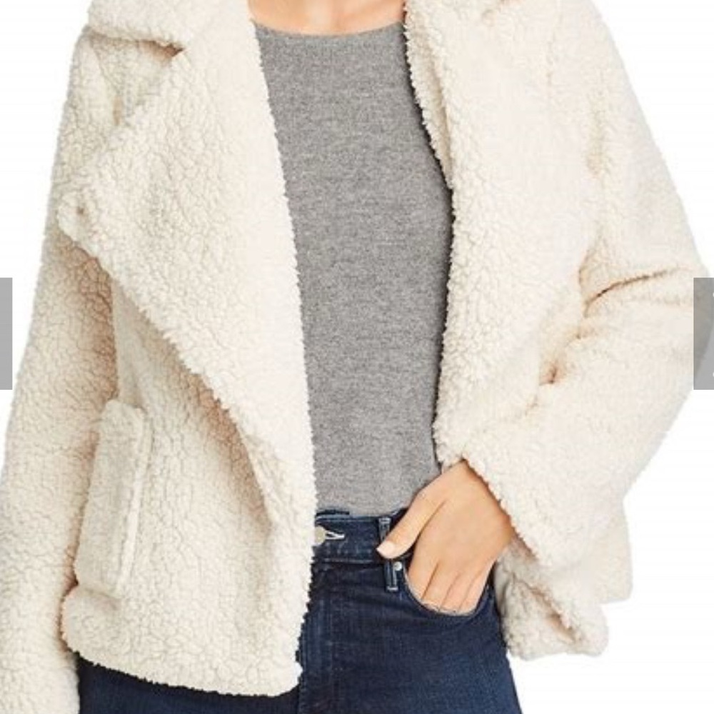 Jack by BB Dakota Women's Cream Teddy Jacket
